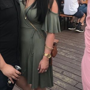 Army green summer dress from Francescas